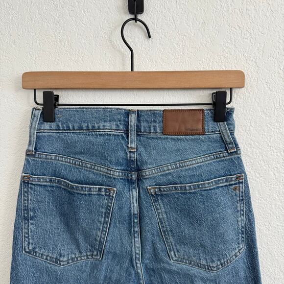 Madewell The Perfect Vintage High Rise Raw Hem Jeans Ainsworth Wash Blue 24T - Picture 9 of 14